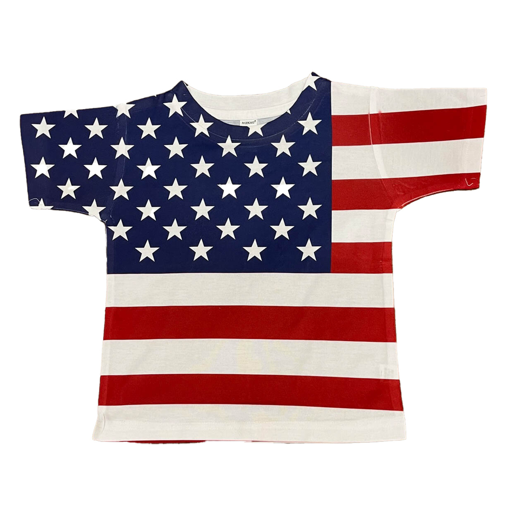 Monag Boys Red | White | Blue T-Shirt size: 2T